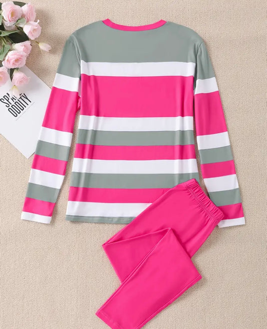 Women'S Casual Striped Crown