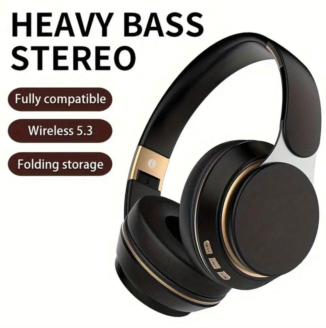 Wireless over hear headphones