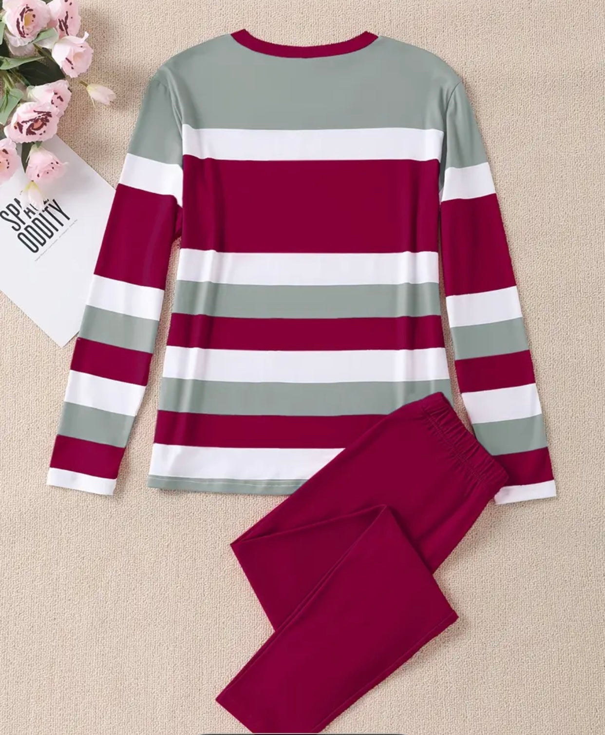 Women'S Casual Striped Crown