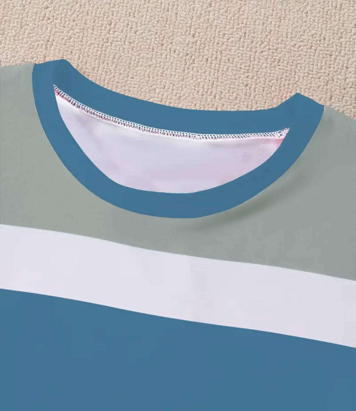 Women'S Casual Striped Crown