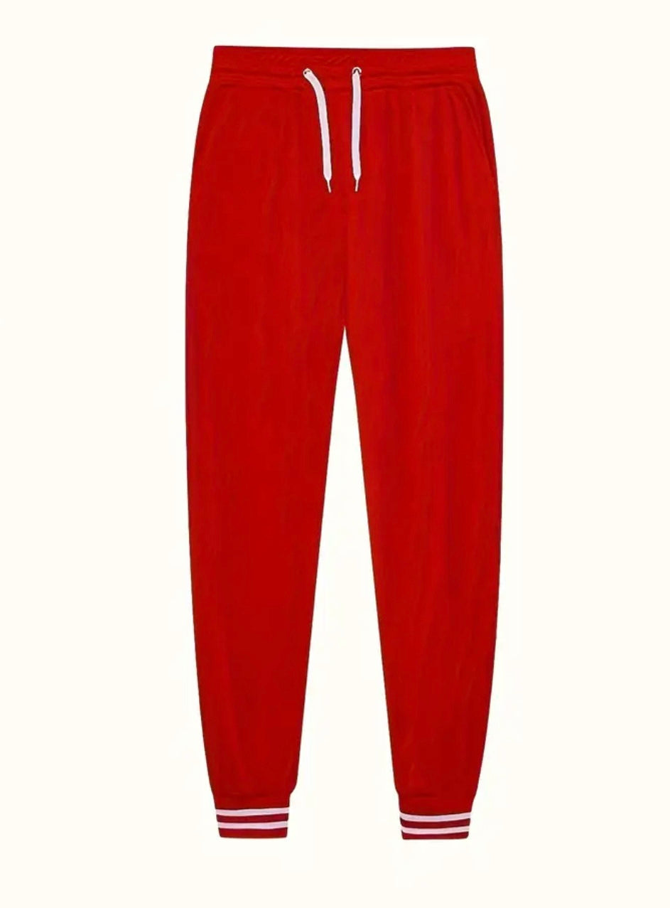 Women'S Navy Blue & White Baseball Jacket and Jumpsuit Set - Casual Two-Piece with Drawstring Waist, Button-Up Collar, and White Sneakers, Casual | Casualwear | Buttoned Closure