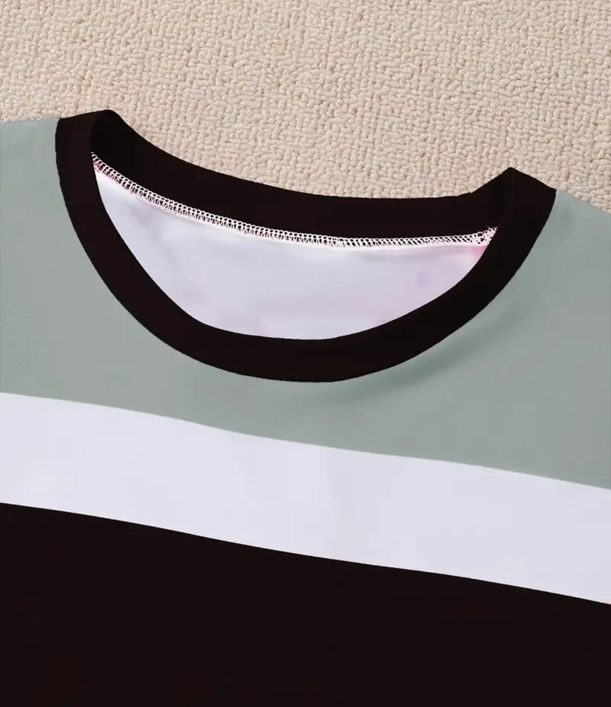 Women'S Casual Striped Crown