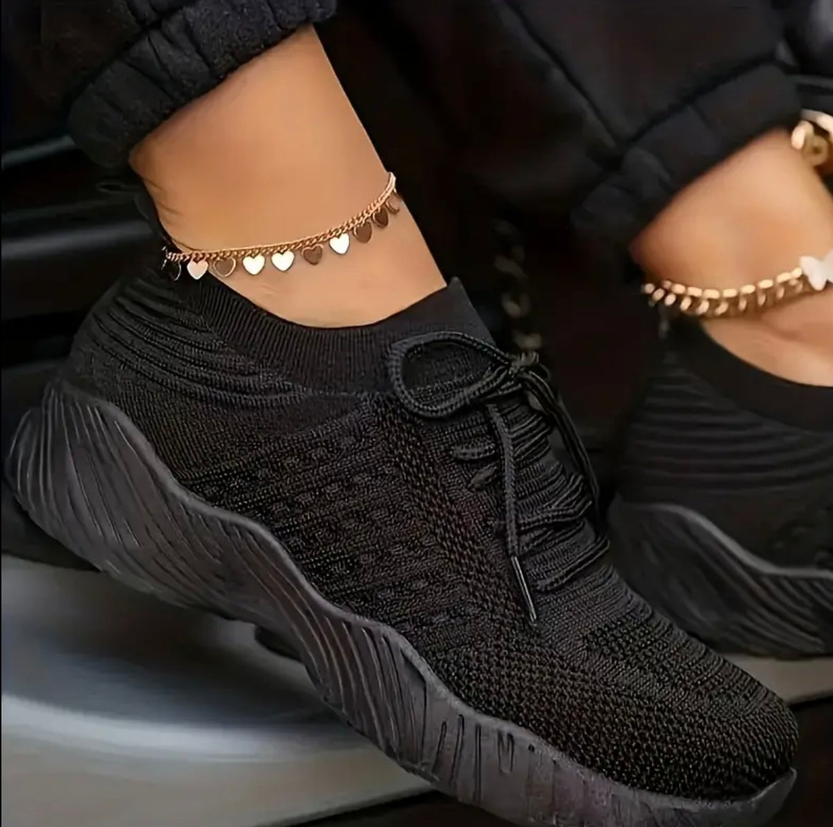 [Lightweight Sneakers] Lightweight Women's Breathable Knit Sneakers - Low-Top Lace-Up Running Shoes | All-Season Comfort, Pink Casual Sneakers for Casual Attire, EVA Sole, Fashion Sneakers