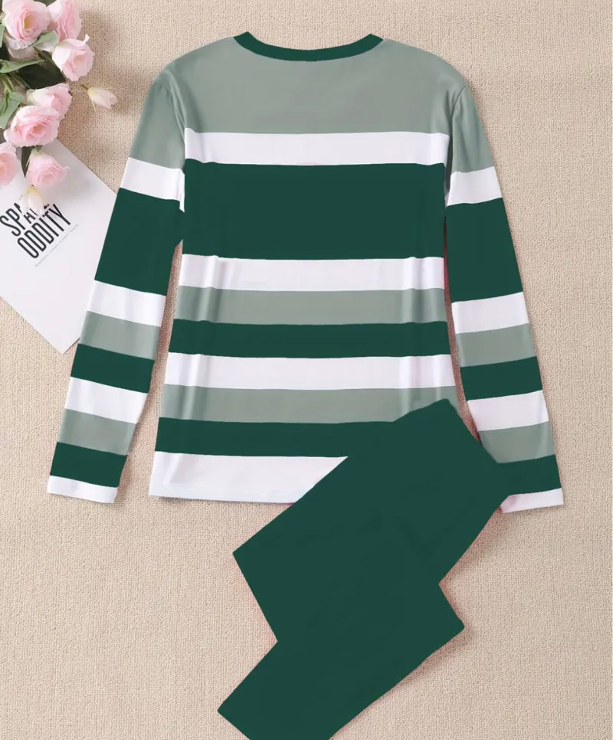 Women'S Casual Striped Crown
