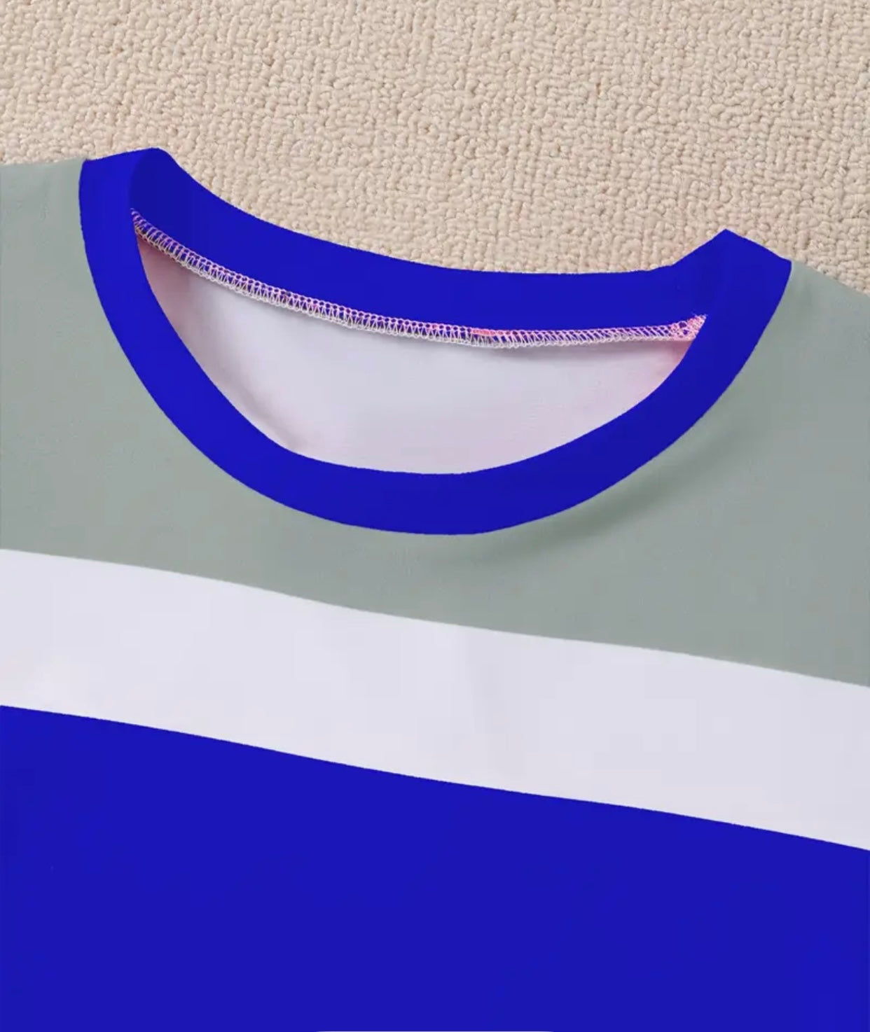 Women'S Casual Striped Crown