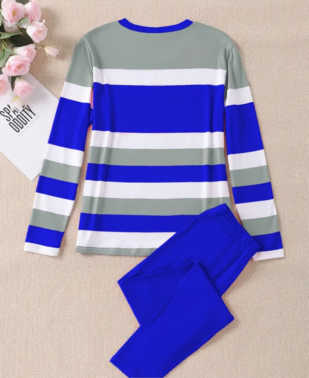 Women'S Casual Striped Crown