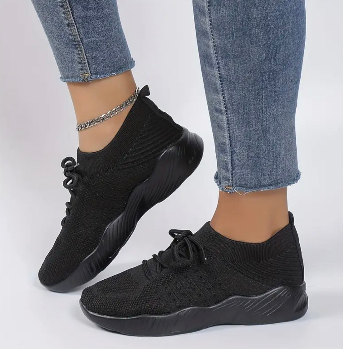 [Lightweight Sneakers] Lightweight Women's Breathable Knit Sneakers - Low-Top Lace-Up Running Shoes | All-Season Comfort, Pink Casual Sneakers for Casual Attire, EVA Sole, Fashion Sneakers