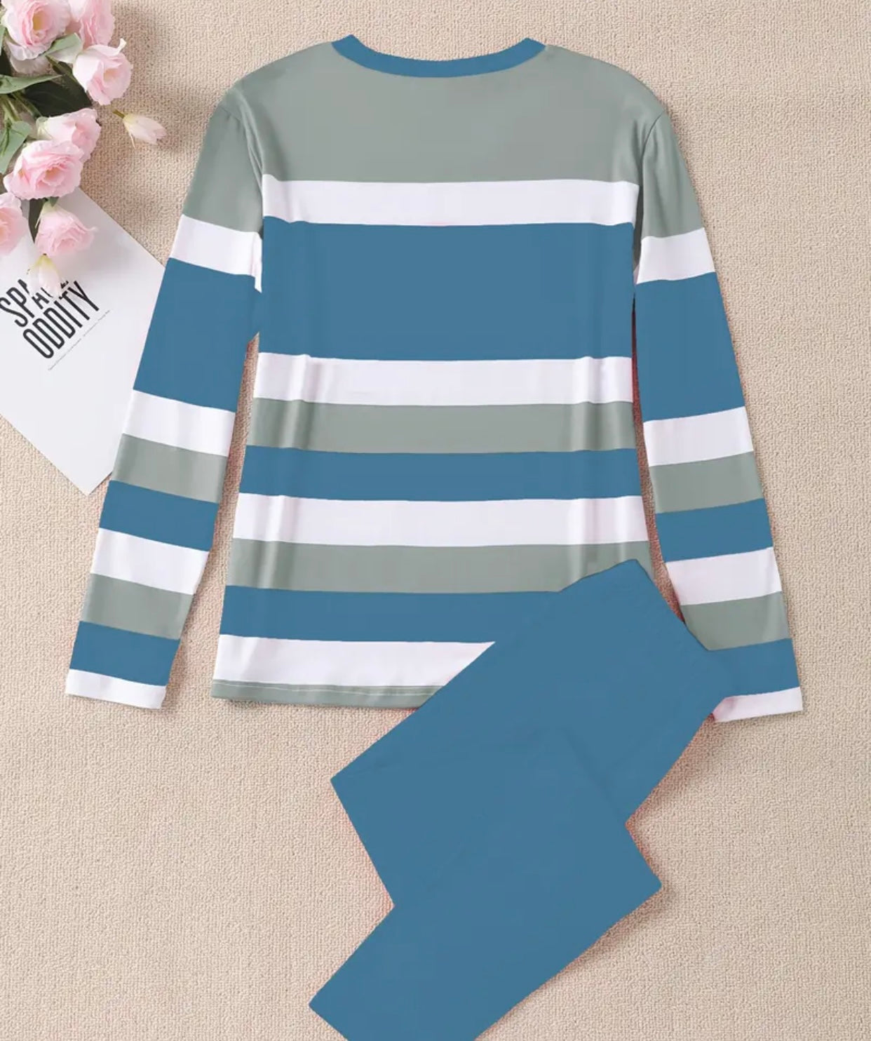 Women'S Casual Striped Crown