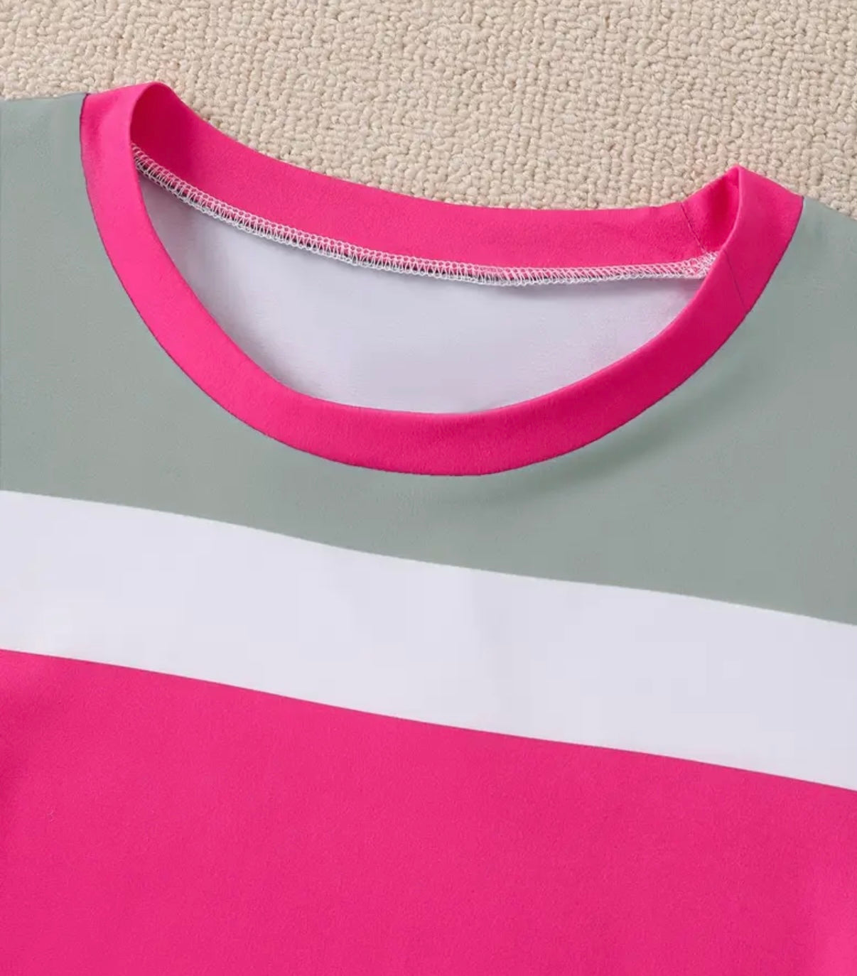 Women'S Casual Striped Crown
